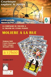 spectacle Moli&egrave;re &agrave; la rue par Le Th&eacute;&acirc;tre de l'&eacute;toile pliante et la Compagnie du th&eacute;&acirc;tre